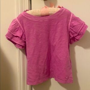 NWT Vineyard Vines Dusty Pink Flutter Short Sleeve Surftee Size 4T